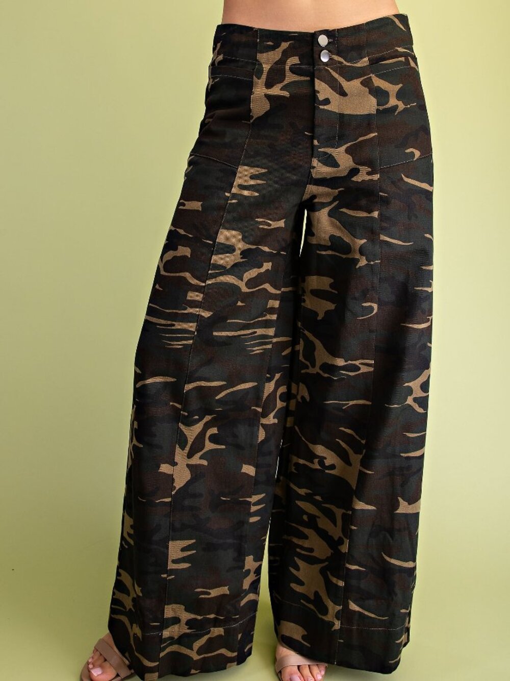 Gigio's Camouflage Wide Leg Pants